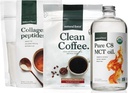 Natural Force Organic Clean Coffee, Collageen Peptides, and Pure C8 MCT Oil Bundle 