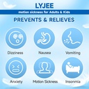 LYJEE Motion Disease Bands Anti Misselijkheid Polsband voor volwassenen en kinderen Morgen ziektehulp voor zwangere vrouwen Acupressure Misselijkheid Hulp voor auto, zee, luchtziekte (groen)