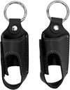 Generieke Astma Inhalator houder, 2 st Astma Inhalator houder Portable Storage Beschermende PU Lederen Astma Inhalator geval voor reizen (zwart)