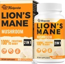 50X Sterkte Potentie Hersensupplementen voor Geheugen en Focus - 1400mg Lions Mane Supplement Capsules 