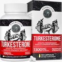 78.000mg Testosteronsupplement voor mannen, Max Zuiverheid 95% Turkesteron, Testosteron Booster voor meer energie, kracht, uithoudingsvermogen, duurzaamheid, prestaties, spiergroei en herstel - 60 dagen aanbod(120ct)
