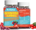 2 Pack Berberine Gummies 1200mg met Ceylon Cinnamon 200mg, Milk Thistle Extract & Turmeric, Vegan Berry Flavor, Non-GMO, Gelatine-Free, Gluten-Free, 120 Tellen