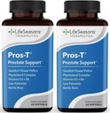Pros-T - Prostate Support Supplement - Saw Palmetto, Phytosterol, Zink, Brandnetel, Vitamine D-3 & B6 - Bevorderen van gezonde prostaatfunctie en normale urinestroom - Verbeter weefsel - 60 Softgels (pakket van 2)