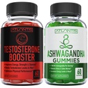 Atlantis Nutrition Testosteron Booster 2-Pack (120 Gummies) + Ashwagandha 60 Gummies