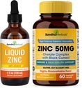 Sandhu Kruiden Liquid Zink Drops 4 Oz & Zink Capsules 60 Count Supplement 