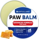 Dog Paw Balm - Lick Safe Snout Soother - Moisturizies, Soothes & Nourishes Irritated Paw Pads and Dry Nose - Protects from Cracks & Wounds - Hondenvoet Balsem with Wases, Oils, Butter, Extracts - 2.1 Oz