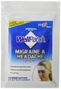 WellPatch Migraine & Hoofdpijn koeling Patch - Drug gratis, duurt tot 12 uur, veilig te gebruiken met medicatie - grote patches (4 grote patches), elke 4,3 x 2 in