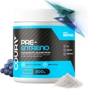 COURA Pre Workout Bessen smaak 300g - 10,5 Ounces - Proteïnepoeder - Energie Boost - Ondersteunt Focus en Endurance - Cordyceps - Ideaal voor atleten - Glutenvrije