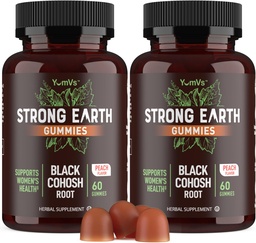 YUM-V'S Sterke Aarde Zwarte Cohosh Root 50mg (60 Telling) - Natuurlijke Extract Menopauze Supplementen Nacht Sweaters & Hot Flashes voor vrouwen