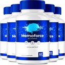Memoforce Brain, Memoforce Pillen, Memoforce Reviews, Memoforce Supplement, Memoforce Capsules Advanced Formula for Memory & Focus - Maximum Strengt - Brain Health Support (5 Pack)