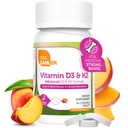 Zahler - Supplément à croquer Vitamine D3 & K2 (90 Nombre) - Certifié Kosher K2 D3 Vitamine 5000 UI Delicious Chew Comprimé - Vitamine D & K2 pour Absorption de calcium, Densité osseuse et Soutien immunitaire