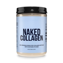 Naked Collageen Peptides Proteine Powder, 60 Servers, Pasture-Raised, Unflavored Grass-Fed Hydrolyzed Collageen Supplement, Paleo Friendly, Non-GMO, Keto, Glutenvrij, 20oz