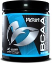 Muscle Feast Vegan BCAA Poeder 4:1:1 Ratio Keto Friendly Sugar Free Post Workout Herstel, Blue Ice Pop, 300g