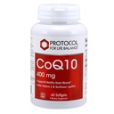 PROTOCOL VOOR DE LEVENDE BALANS COQ10 400mg - met vitamine E & Soja Lecithin - CoQ10 Supplement - Halal & Egg Free - 60 Softgels