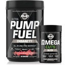 PMD Sports Ultra Pompe Fuel Insanité - Préentraînement - Strawberry Slam (30 portions) Sports Omega coupe Elite Thermogen Fat Burner (90 Softgels