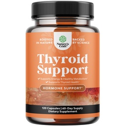 Herbal Thyroid Support Complex - Potent Kelp Jodium Supplement met L Tyrosine, Bladderwrack, Selenium & Pure Ashwagandha voor Hormone Balance - Mood & Energy Dieetpillen - 120 Halal Capsules