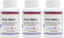 Pros-TEROL (3 flessen kit), Prostate Relief met 900 mg plantaardige sterolen met pompoenzaad, Stinging Nettle Root, Gemberwortel, Licorice Wortel Extracten 90 Caplets