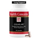 Gezondheidszorgen Clear Air - Long Health & Respiratory Support Supplement - Marshmallow, Abricot, Bitter Orange, Knoflook, Skullcap & More - Verhoogt zuurstofcapaciteit & Vermindert slijm - 90 capsules