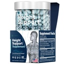 Supplément de soutien à la hauteur et aux os - Supplément de croissance à la hauteur pour les enfants et les adolescents avec du calcium - Formule de soutien nutritionnel pour la santé des os - Augmentation de la hauteur Vitamines essentielles - 60 capsules