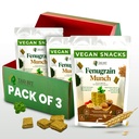 Tad Bit's Fenugrain Munch Premium Indian Handmade Salty Vegan Snacks Crackers 