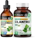 BIO KRAUTER Goldenseal Tinctuur 4 Fl. Oz. & Cilantro 100 Capsules