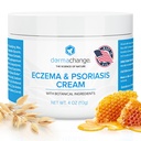 Eczeem en psoriasis crème voor droge en jeukende huid - Seborrheic Dermatitis Gezichtscrème - Verzachten en Hydrateren - Manuka honing en shea boter - Psoriasis verlichting voor volwassenen en kinderen (4oz)