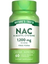 Nature's Truth NAC Supplement N Acetyl Cysteine Vrije vorm Aminozuur 