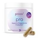 Proov - Pro - Promotion de la production de progestérone - Équilibre hormonal pour les femmes - Soutien à la fertilité et à la ménopause - Vitex, Ashwagandha, Macao - Supplément à base de plantes – 30 capsules - 2 mois d'approvisionnement