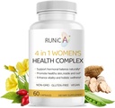 4-in-1 Vrouwen Gezondheid Rosehip, Pueraria & Avond Primrose met Soja Isoflavones 