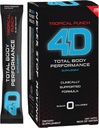 4D - Tropical Punch 25 Unit Box- Vitaminen & energiepoederverpakkingen - Zero Calorieën & Sugars - Glutenvrij, niet-GMO, Keto & Vegan vriendelijk