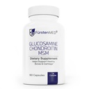 FürstenMED Glucosamine Chondroitin MSM Supplement - Chondroitin & Glucosamine Voedingssupplementen voor botten en normale cartilage Gezondheid - Ondersteuning normale gezamenlijke gezondheid met vitamine C - 180 capsules