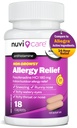 Fexofenadine 180mg 24 Uur - Fexofenadine Hydrochloroide 180 mg Antihistamine for Allergie Relief, Hives, Runny Nose, Jeuken, Vergelijk met Allegra 24 Uur Non Drowsy Allergie Medicine (18 Tel.)