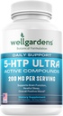 100% Pure 200 MG 5-HTP Ultra voor gezonde slaap en gevoel voor welzijn - Ondersteuning Mood, Stress, Slaap - 5HTP Supplement met Calcium - 60 5HTP 200mg capsules, 30 porties