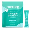 Further Food Unflavored Collagen Peptides Powder - 100% Grass-Fed, Hydrolyzed Type 1 & 3, 20g of Collagen per Serving, Supports Skin, Hair, Nails & Joints, Stick Packs 8.47 Oz