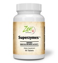 Zen Supplementen - Superzymen Superzymes Multi-Enzyme Formule met Pepsin, Bromelain, Papain, Pancrean, & Betaine HCL 90-Tabs