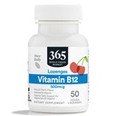 365 par marché des aliments entiers, vitamine B12 500mcg Lozenges, saveur de cerise naturelle, végétalien, 50 comte