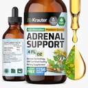 BIO KRAUTER Adrenal Support Tinctuur - Rhodiola & Ashwagandha Supplementen - Vegan Mood Support Drops 4 Fl.Oz.