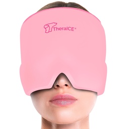 TheraICE Hoofdpijn Relief Cap, Migraine Ice Pack Mask Producten, Vrouwen Koelende Gel Hoed, Gezicht Koude Compress hoofd Wrap voor haar stress. Groot verjaardagscadeau voor mam, zus, oma, vriendin, & leraar