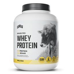 Niveaus Gras Fed Wei Proteïne Poeder, Geen Kunststoffen, 24G eiwit, Vanille Bean, 5LB
