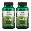 Swanson Kelp - Natuurlijke Jodium Bron Ondersteuning Thyroid Health - Mineral Supplement w/Iodine Bron Standaard 0,4% - (250 tabletten, 225 mcg Elk) (2 Pack)