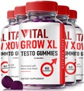 NutraRize (Pack van 5 Vital Grow XL, Officiële Vital Grow XL Testo Gummies voor mannen, Boost uithoudingsvermogen en vertrouwen Gummy voor mannen, Vital GrowXL mannelijke ondersteuning Gomitas (300 Gummies)