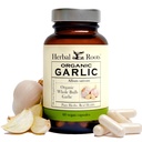 Kruidenwortels Biologische Hele Bulb Knoflook pillen - Krachtige Extra Sterkte 600 mg - 60 Biologische Vegan capsules