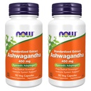 NOW Foods Ashwagandha Extract 450mg, 90VCaps (verpakking van 2)
