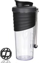 Shaker Bottle for Protein Mixes,24 oz,Protein Shaker Bottles with Whisk Ball, Mixer Bottle, Proteine Bottle, Portable Pre Workout Whey Protein Drink Shaker Cup, Black