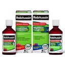 Robitussine DM Max Cough Plus Congestion thoracique et Robitussine Force maximale pendant la nuit DM, formules pour adultes - 2 x 8 bouteilles d'Oz