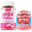Butyrate Gummies + Iron Bisglycinate 26mg Gevulde Gummies