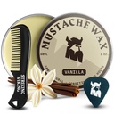 Opvallende Viking Snor Wax & Comb Kit - 2 oz, Vanilla - Complete Snor Grooming Kit voor mannen - Strong-Hold Styling & Wax Strong Hold - Pocket-Sized Precision & Styling Comb