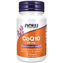 NOW Foods Supplements, CoQ10 50 mg, Pharmaceutical Grade, All-Trans Form geproduceerd door Fermentation, 50 Softgels