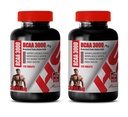 Pinces de construction musculaire pour les hommes - Acide amino à chaîne BRANCÉ - BCAA 3000MG - bcaa Train and Recover - 2 bouteilles 240 comprimés