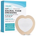 MedVance TM Siliconen - Gerande siliconenlijm Foam Dressing Sacrale Maat 7"x 7" Doos met 5 dressings
